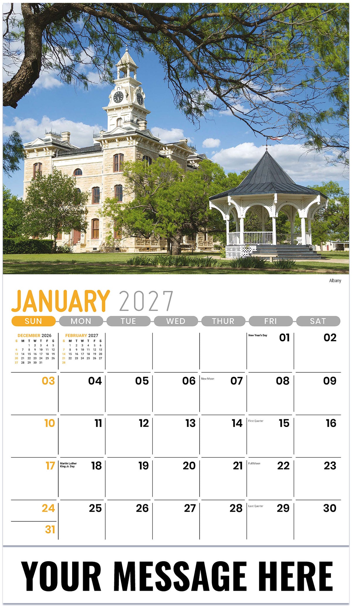 Scenes of Texas - 2027 Promotional Calendar