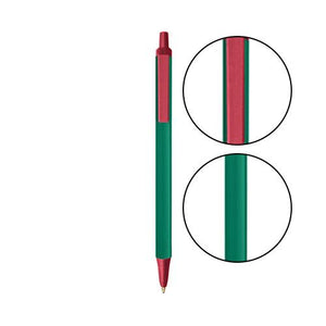 Forest Green BIC® Clic Stic® Pen - Forest Green With Metallic Red