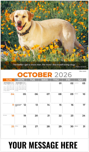 Dogs: Man's Best Friends - 2026 Promotional Calendar