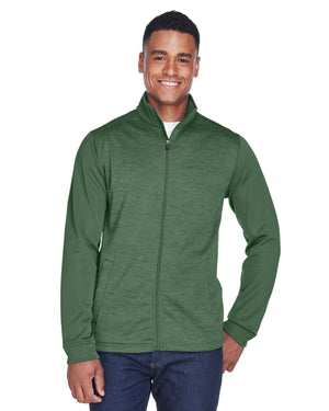 Devon & Jones Men's Newbury Colourblock Mélange Fleece Full-Zip