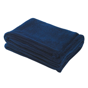 Chenille Blanket - Navy Blue