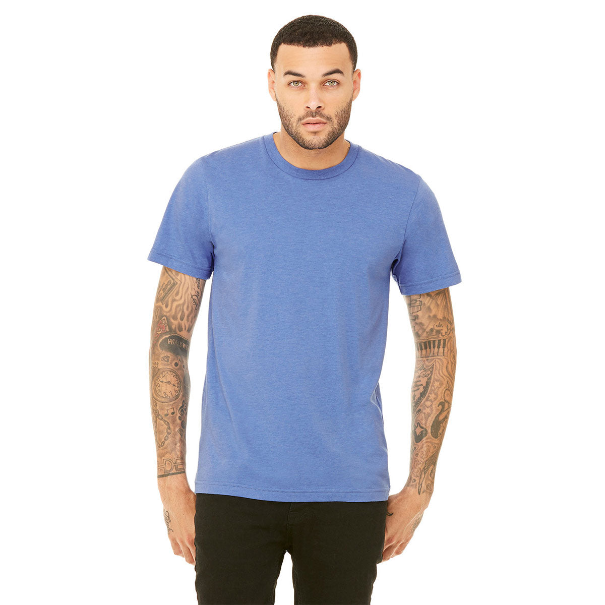 BELLA + CANVAS CVC Jersey Tee - Heather Columbia Blue