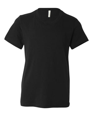 BELLA + CANVAS Youth Jersey T-Shirt - Black