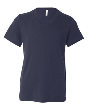 BELLA + CANVAS Youth Jersey T-Shirt - Navy