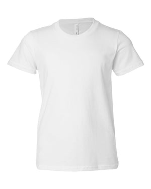 BELLA + CANVAS Youth Jersey T-Shirt - White