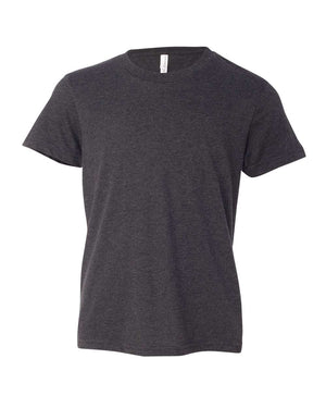 BELLA + CANVAS Youth CVC Jersey T-Shirt - Dark Grey Heather