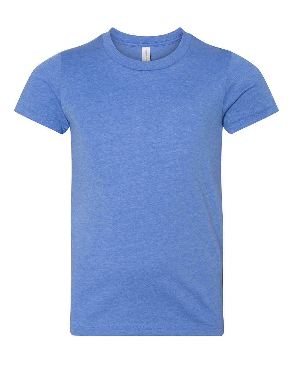 BELLA + CANVAS Youth CVC Jersey T-Shirt - Heather Columbia Blue