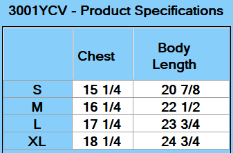 BELLA + CANVAS Youth CVC Jersey Tee - Specs