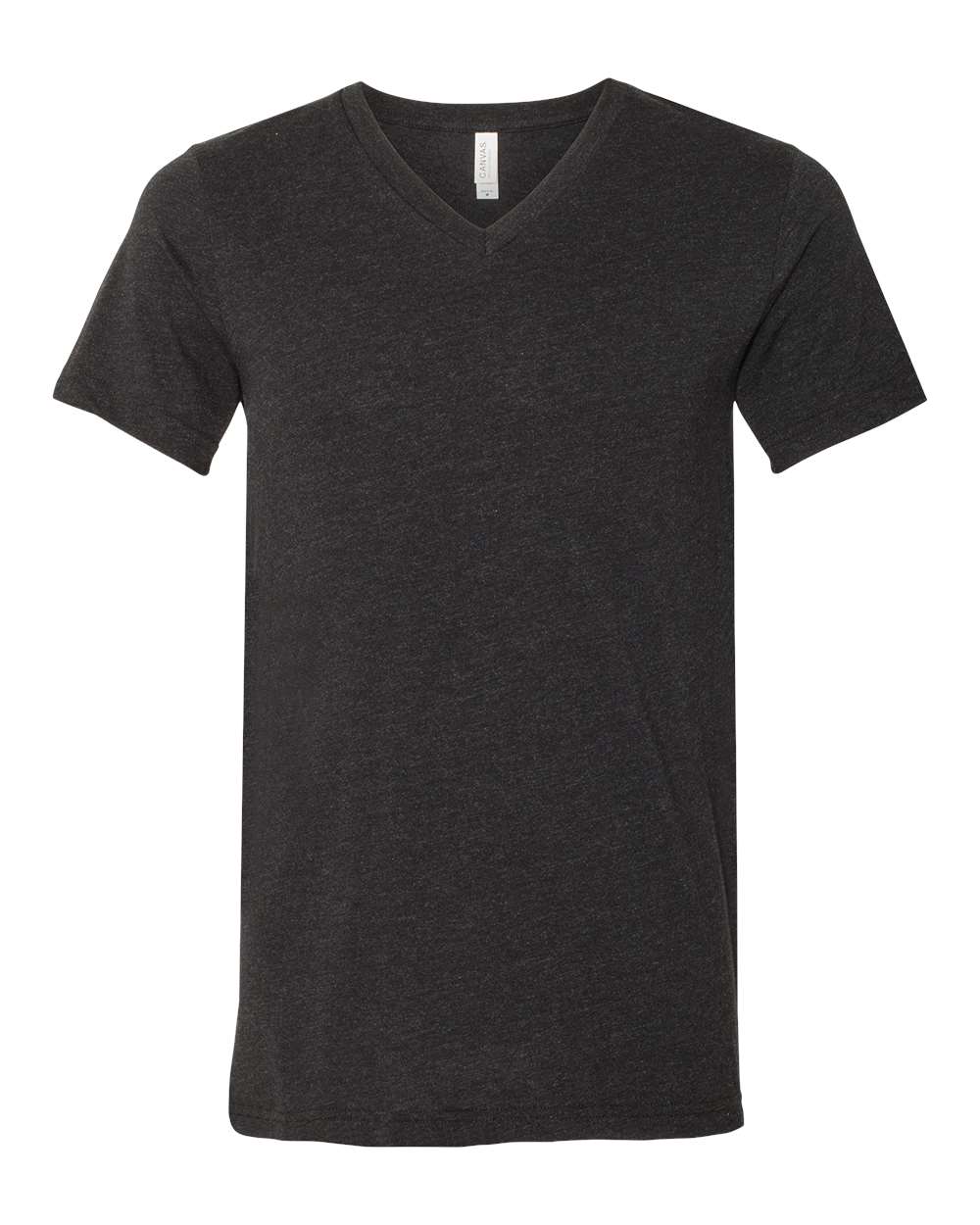 BELLA + CANVAS Unisex CVC Jersey V-Neck T-Shirt - Black Heather