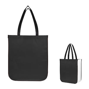 Jumbo Lola Laminated rPET Non-Woven Tote Bag - Black