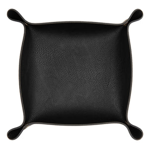 Leatherette Catchall Tray - Black