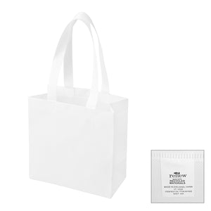 Rowan rPET Non-Woven Shopper Tote Bag - White