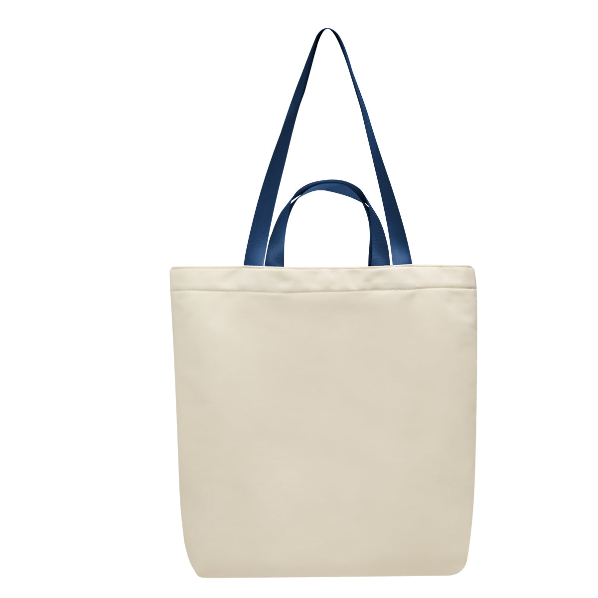 Melissa Tote Bag - Natural With Navy