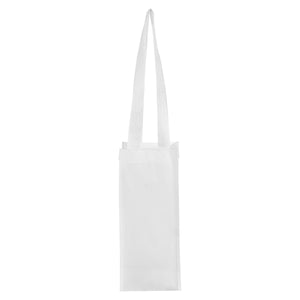 Venice rPET Non-Woven Laminated Wine Bag - White