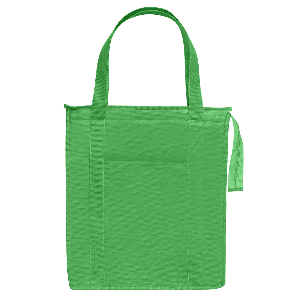 Non-Woven Insulated Shopper Tote Bag - Kelly Green
