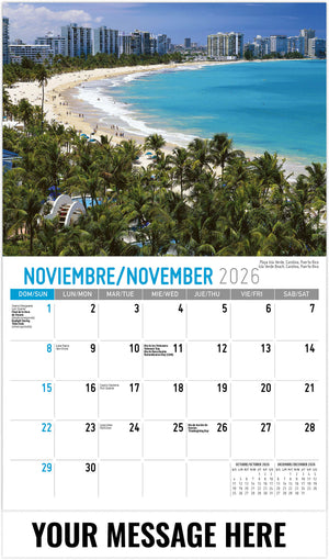 Beauty of Latin America (Bilingual) - 2026 Promotional Calendar