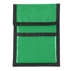 Nylon Neck Wallet Badge Holder - Recycled Kelly Green