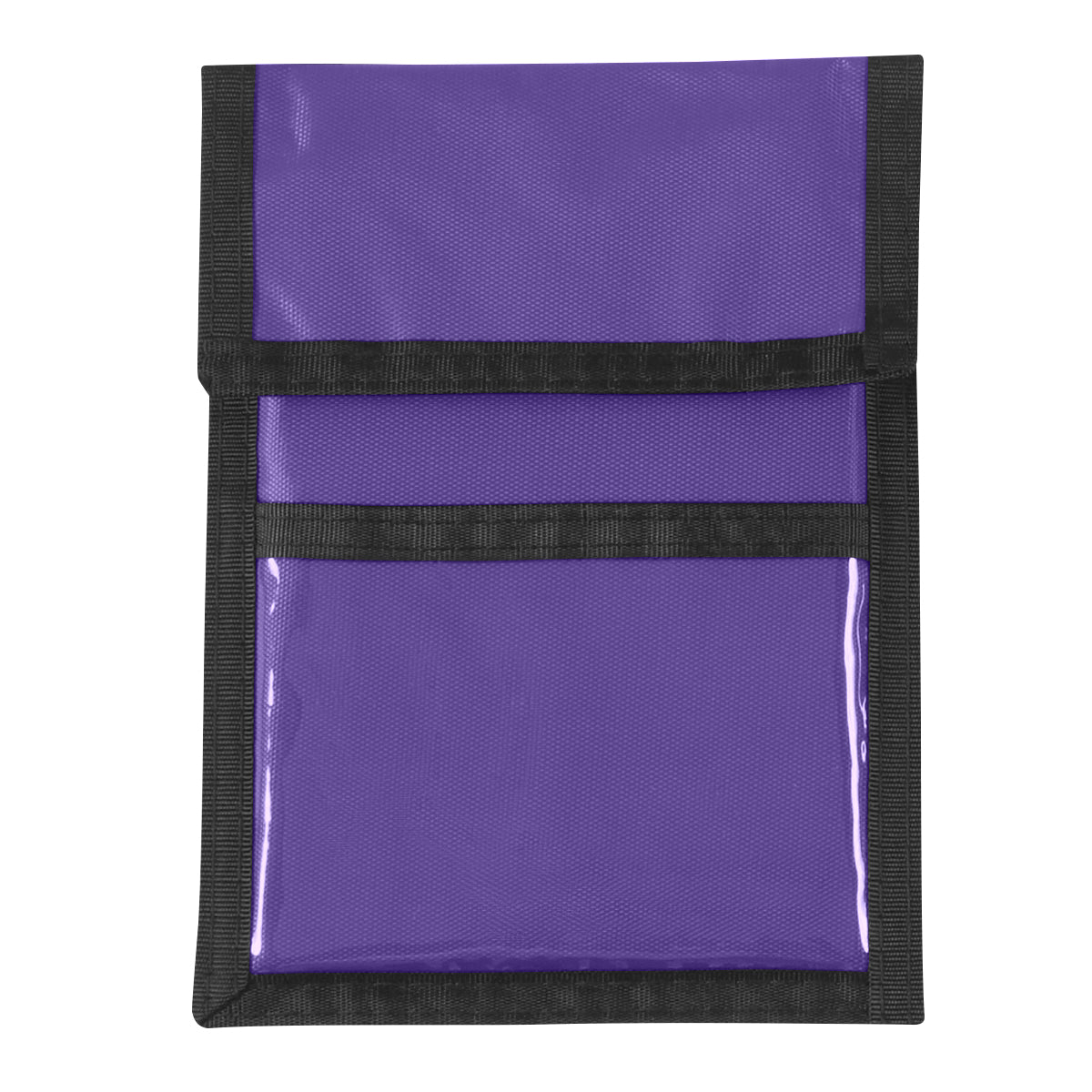 Nylon Neck Wallet Badge Holder - Purple