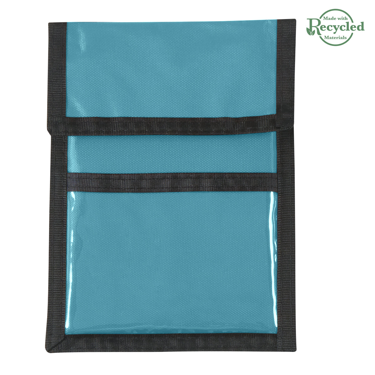Nylon Neck Wallet Badge Holder - Turquoise