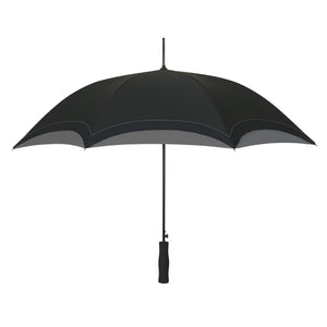 46" Arc Umbrella - Black With Gray