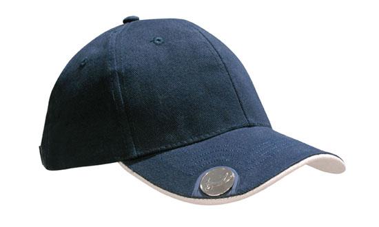 BHC Golf Cap Magnetic Marker - Custom Embroidered - Navy With Stone