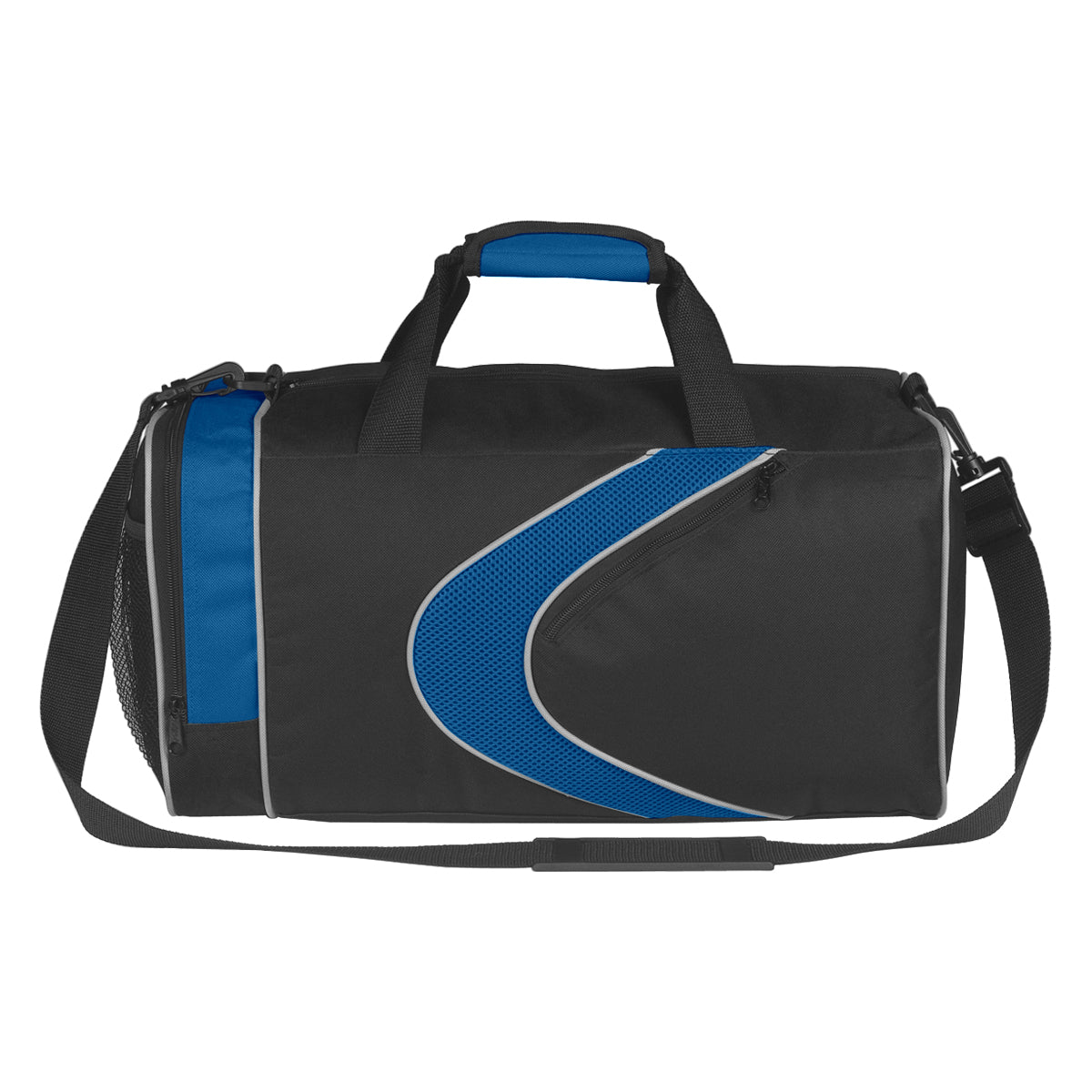 Sports Duffel Bag - Royal Blue With Black