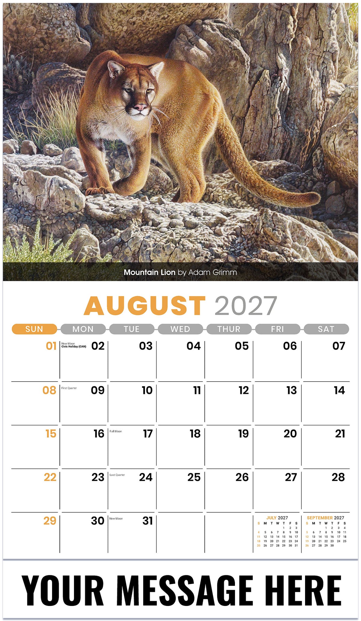 Wildlife Portraits - 2027 Promotional Calendar