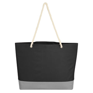 Boca Tote Bag With Rope Handles - Black