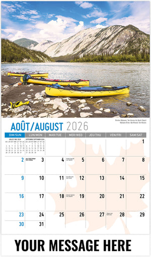 Scenes of Canada (Bilingual) - 2026 Promotional Calendar