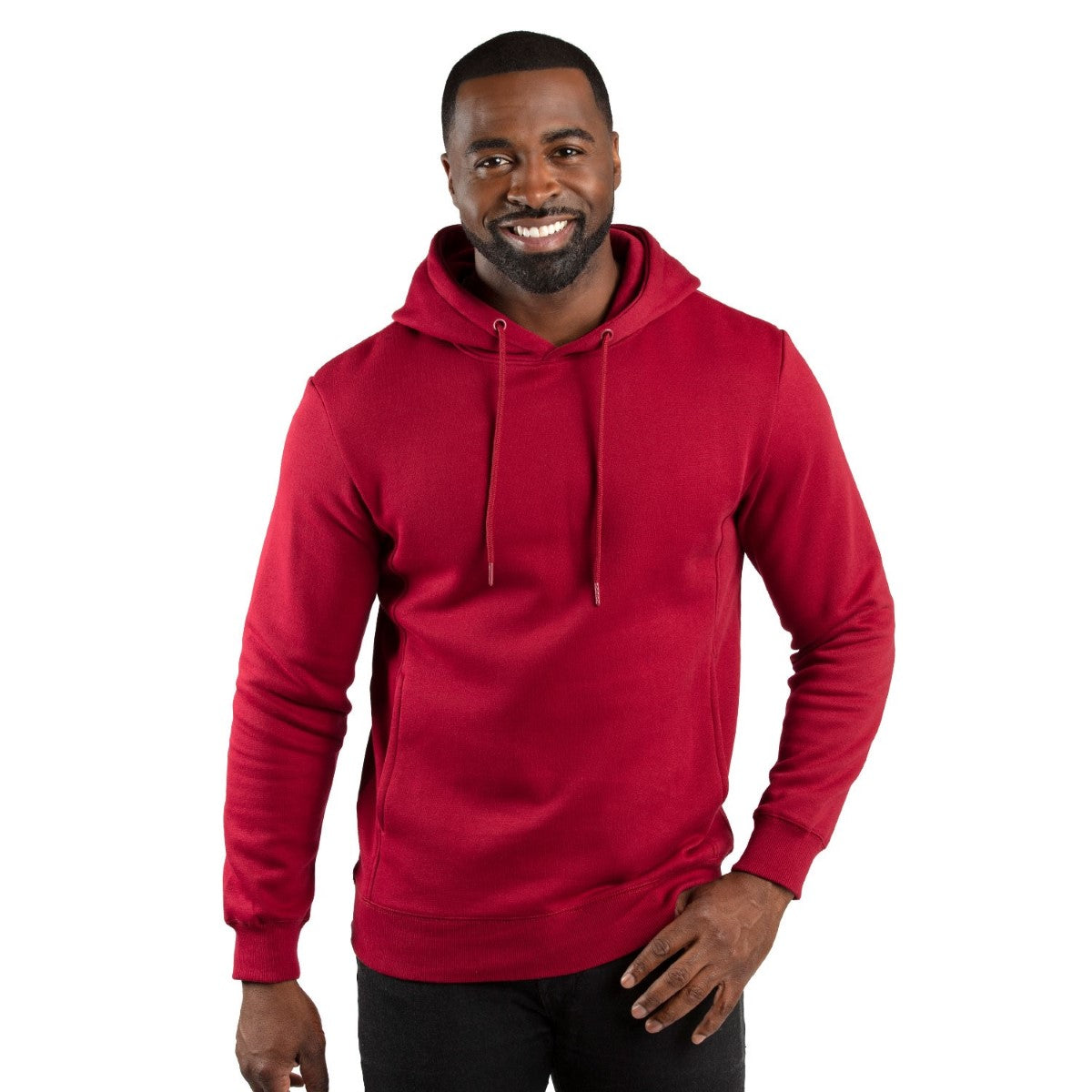 Threadfast Unisex Ultimate Fleece Pullover Hooded Sweatshirt - Burgundy