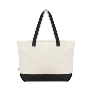 Large Starboard Recycled Cotton Canvas Tote Bag - Natural With Black