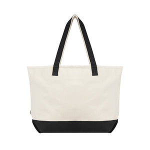 Large Starboard Recycled Cotton Canvas Tote Bag - Natural With Black