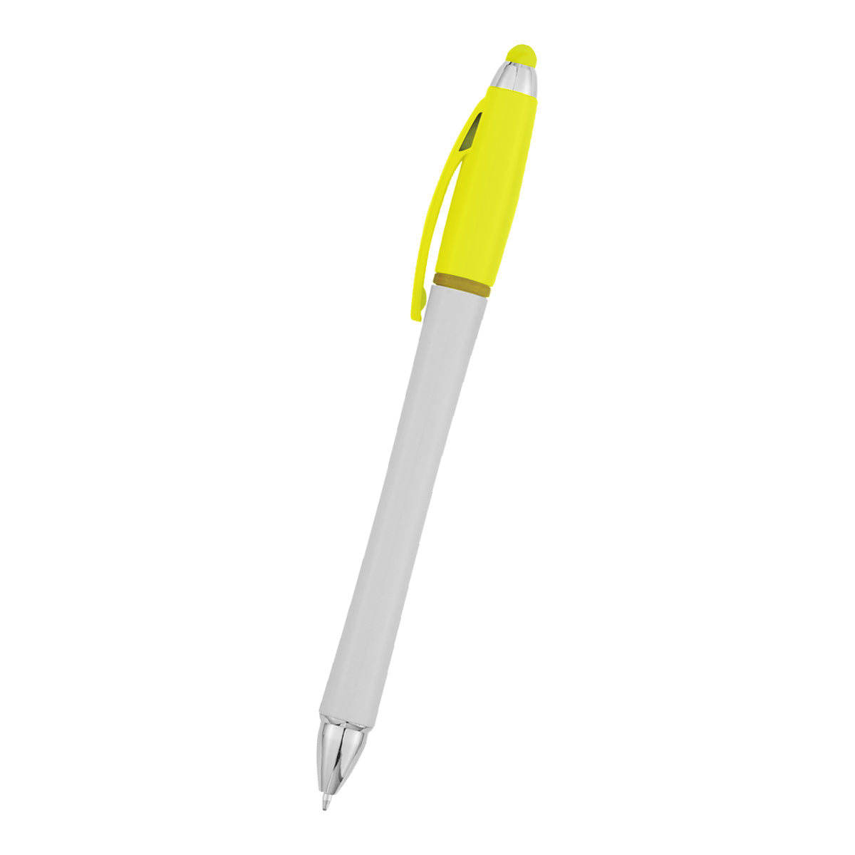 Harmony Stylus Pen With Highlighter - White With Yellow