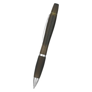 Twin-Write Pen With Highlighter - Translucent Charcoal
