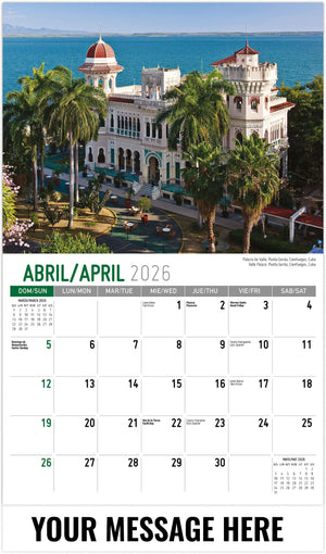 Beauty of Latin America (Bilingual) - 2026 Promotional Calendar