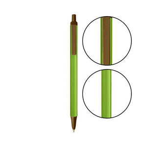 Metallic Green BIC® Clic Stic® Pen - Metallic Green With Metallic Brown