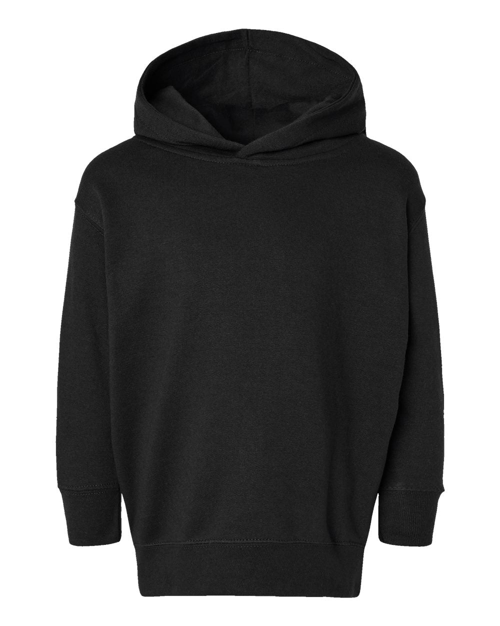 Rabbit Skins Toddler Pullover Fleece Hoodie - Black