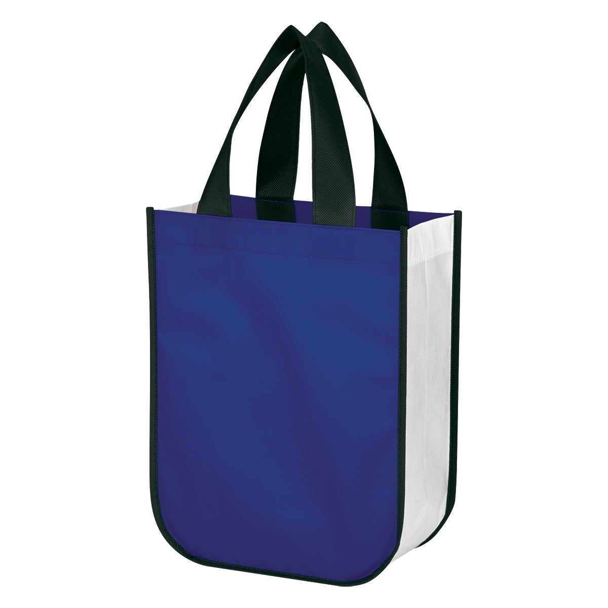 Lola Laminated Non-Woven Shopper Tote Bag - Blue