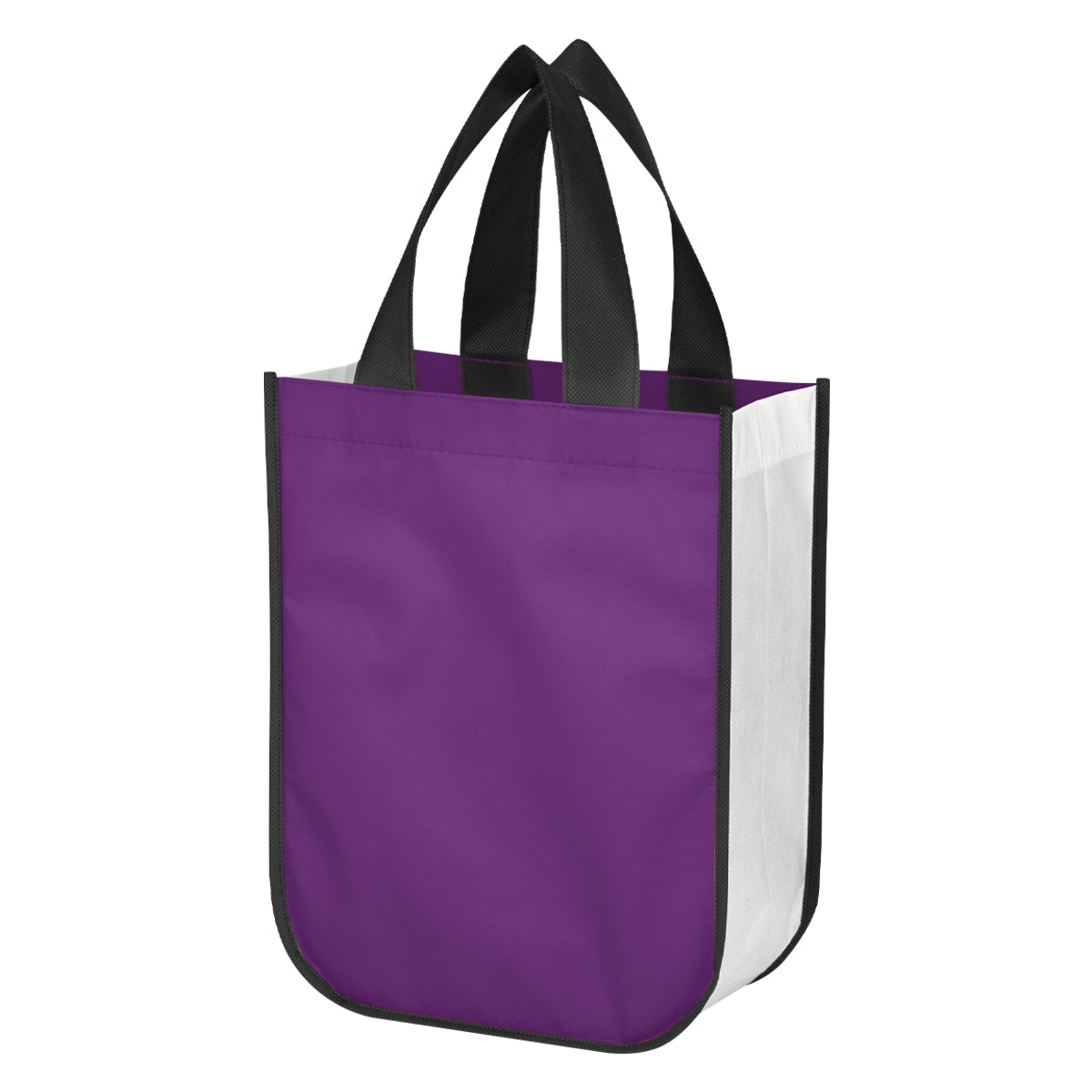 Lola Laminated Non-Woven Shopper Tote Bag - Recycled Purple