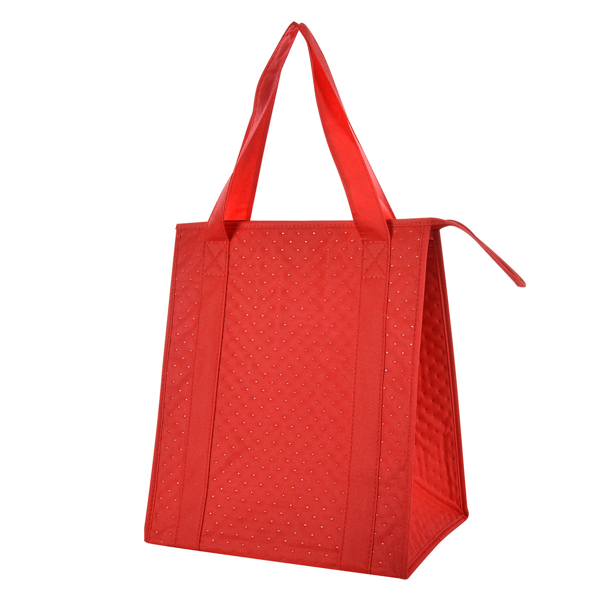 Dimples Non-Woven Cooler Tote Bag - Red
