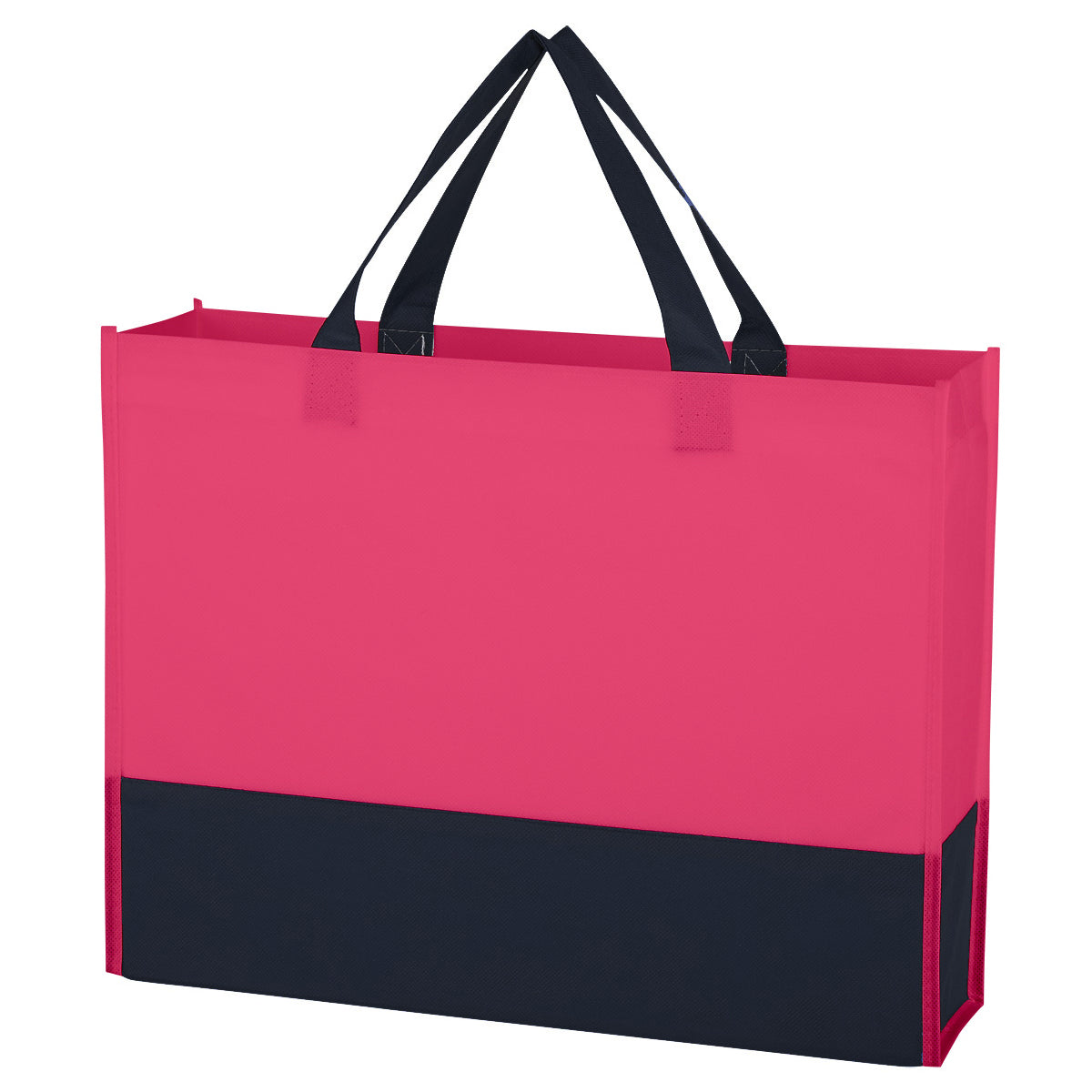 Raven Prism Recycled Non-Woven Tote Bag - Fuchsia With Black