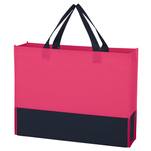 Raven Prism Recycled Non-Woven Tote Bag - Fuchsia With Black
