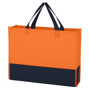 Raven Prism Recycled Non-Woven Tote Bag - Orange With Black