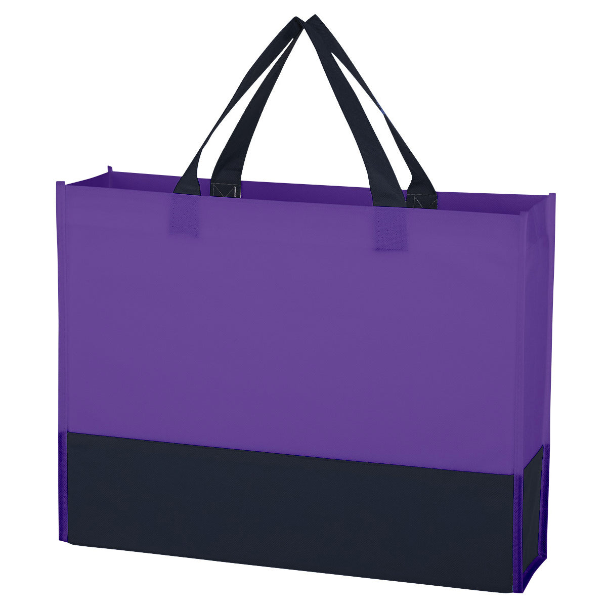 Raven Prism Recycled Non-Woven Tote Bag - Purple With Black