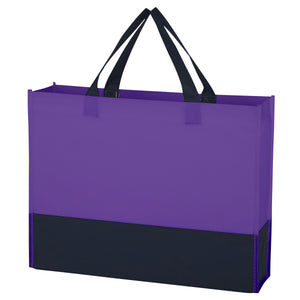 Raven Prism Recycled Non-Woven Tote Bag - Purple With Black