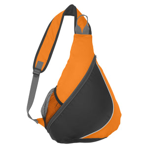 Sling Backpack - Orange With Black