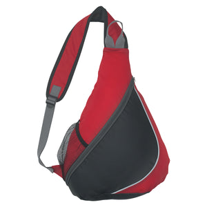 Sling Backpack - Red With Black