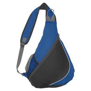 Sling Backpack - Royal Blue With Black