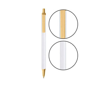 White BIC® Clic Stic® Pen - White With Cream