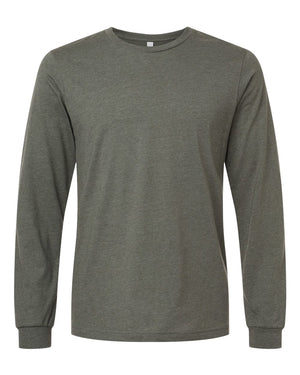 BELLA + CANVAS Unisex CVC Jersey Long-Sleeve T-Shirt - Heather Military Green